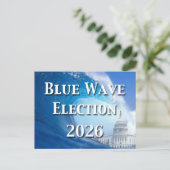 Blue Wave Election 2026 ポストカード (スタンド正面)