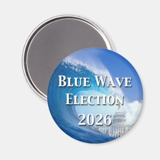 Blue Wave Election 2026 マグネット (正面/裏面)