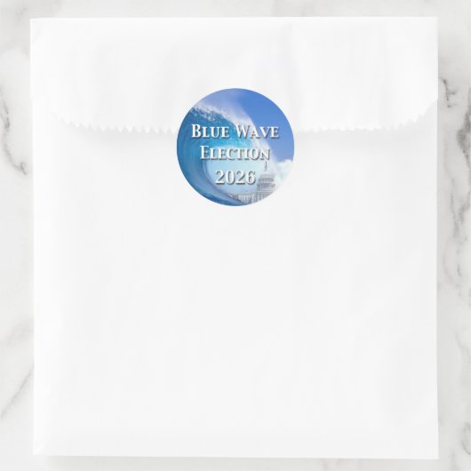 Blue Wave Election 2026 ラウンドシール (バッグ)