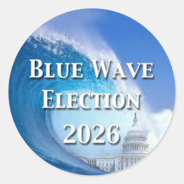 Blue Wave Election 2026 ラウンドシール