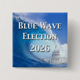 Blue Wave Election 2026 缶バッジ