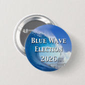 Blue Wave Election 2026 缶バッジ (正面&裏面)