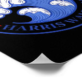 Blue Wave Harris Wheimer 2024の選挙Tをキャッチ ポスター (角)