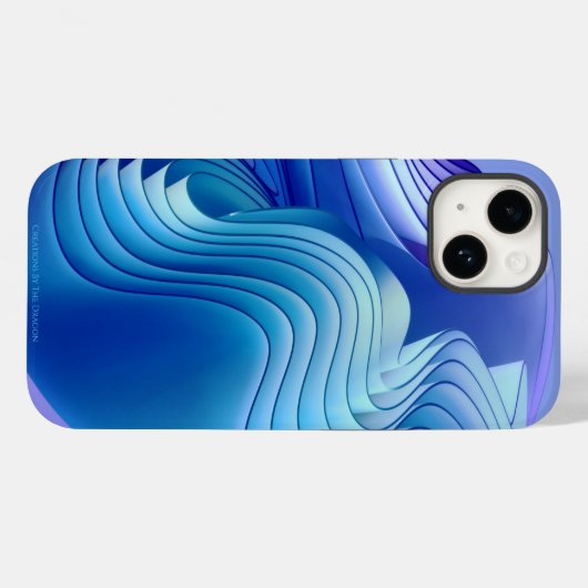 Blue Wave iPhone / iPadケース Case-Mate iPhoneケース (裏面 (横))