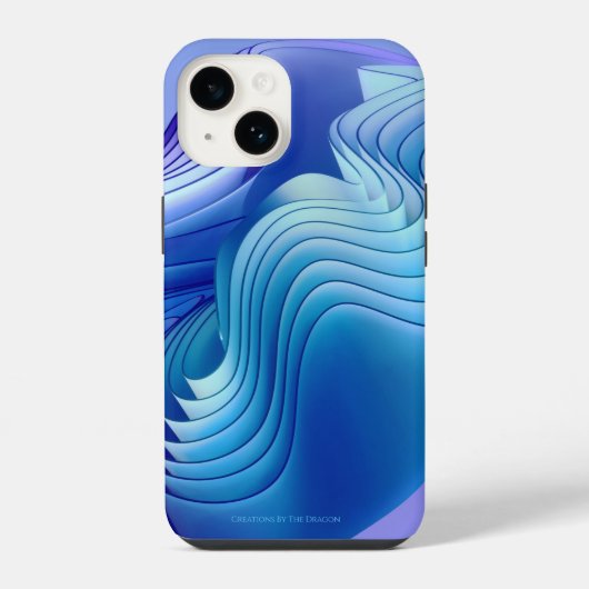 Blue Wave iPhone / iPadケース iPhoneケース (裏面)