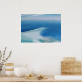 Blue wave marine by Georgia O'Keefe ポスター (キッチン)