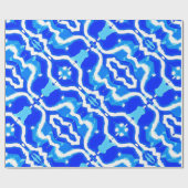 Blue wave minted art ラッピングペーパー (フラット)