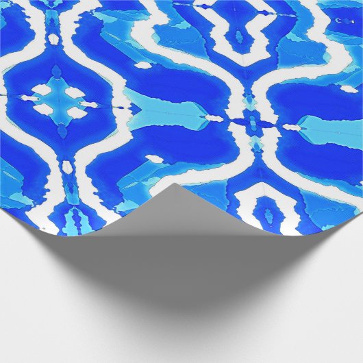 Blue wave minted art ラッピングペーパー (角)
