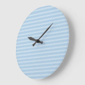 Blue Wave Pattern Wall clock ラージ壁時計 (傾斜)