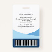 Blue Wave Professional Medical Staff ID バッジ (裏面)