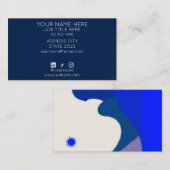Blue Waves Business Card 名刺 (正面/裏面)