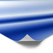 Blue waves pattern ポスター (角)