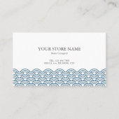 Blue Waves "Seigaiha" WAGARA 名刺 (正面)