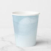 Blue We are on Cloud 9 Hello Baby Showerパーティー 紙コップ (裏面)