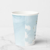Blue We are on Cloud 9 Hello Baby Showerパーティー 紙コップ (右)