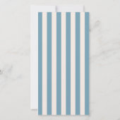 Blue Wedding Ceremony or Reception Welcome サンキューカード (裏面)