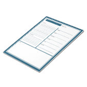 Blue Weekly To Doリスト ノートパッド (アングル)