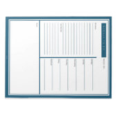 Blue Weekly To Doリスト ノートパッド (正面)