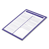 Blue Weekly To Doリスト ノートパッド (アングル)