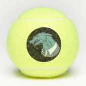 Blue Werewolf black Penn tennis balls テニスボール (正面)