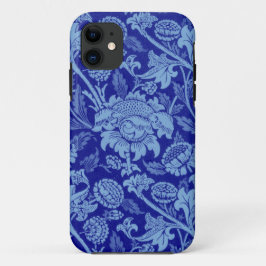 Blue Wey by William Morris iPhone 11 ケース