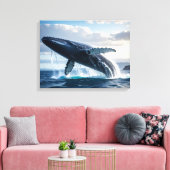 blue whale キャンバスプリント (インサイチュ (リビング))