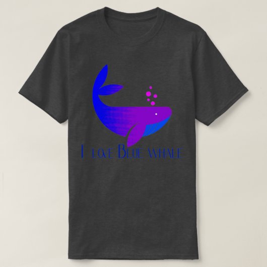 Blue whale 58 2 tシャツ (デザイン正面)