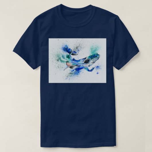 Blue Whale 85 1 Tシャツ (デザイン正面)