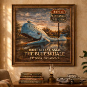 Blue Whale Catoosa Oklahoma Centennial ポスター
