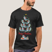 Blue Whale Christmas Tree Lights Blue Whale Xmas Tシャツ (正面)