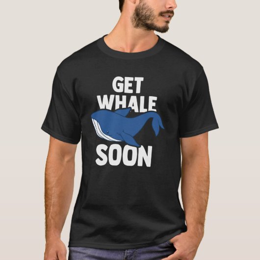 Blue Whale Marine Mammal & Whale Watching Tシャツ (正面)