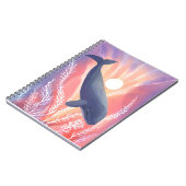 Blue Whale | Ocean Hues Watercolor Animal ノートブック (左側)