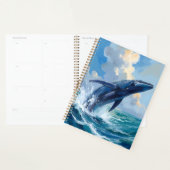 Blue Whale | Ocean Sea Animal Watercolor プランナー手帳 (ディスプレー)