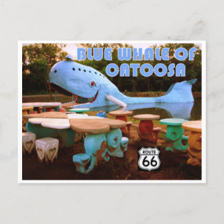 Blue Whale of Catoosa on Route 66 Postcard ポストカード