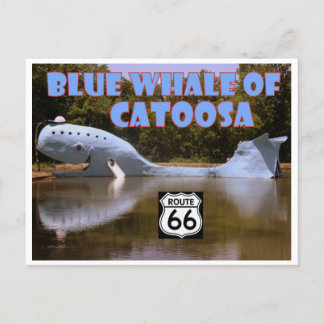 Blue Whale of Catoosa Route 66 Postcard ポストカード