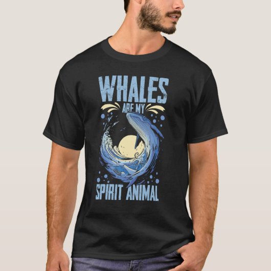 Blue Whale Tail Humpback Whales Quotes Right Anima Tシャツ (正面)