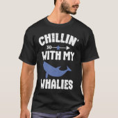 Blue whale watching cetacean  1 tシャツ (正面)
