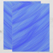 Blue Wheat Field Scrapbook Paper 2-Sided Page (正面/裏面)