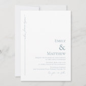 Blue Where Forever Begins Wedding Invitation 招待状 (正面)