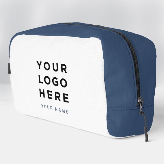 Blue White Business Logo Name Instagram Travel ドップキット