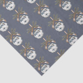 Blue White Champagne Gold Ornaments Christmas 薄葉紙 (詳細)