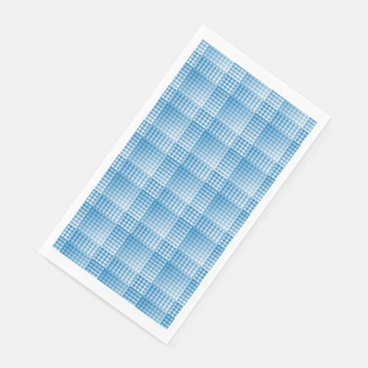 Blue White Checker Abstract Pattern (コーナー)