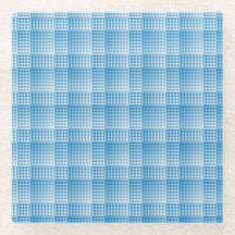 Blue White Checker Abstract Pattern