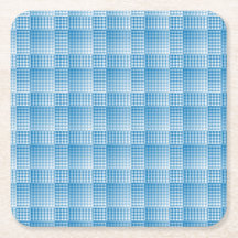 Blue White Checker Abstract Pattern