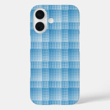 Blue White Checker Abstract Pattern