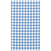 Blue White Checker Diamond Pattern テーブルクロス (正面)