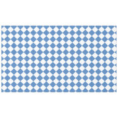 Blue White Checker Diamond Pattern テーブルクロス (正面(横))