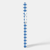 Blue White Checker Diamond Pattern Case-Mate iPhoneケース (裏面 / 左)