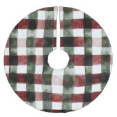 Blue White Chic Floral ブラッシュドポリエステルツリースカート (正面)