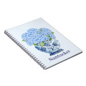 Blue & White Chinoiserie Floral Nantucket Notebook ノートブック (右側)